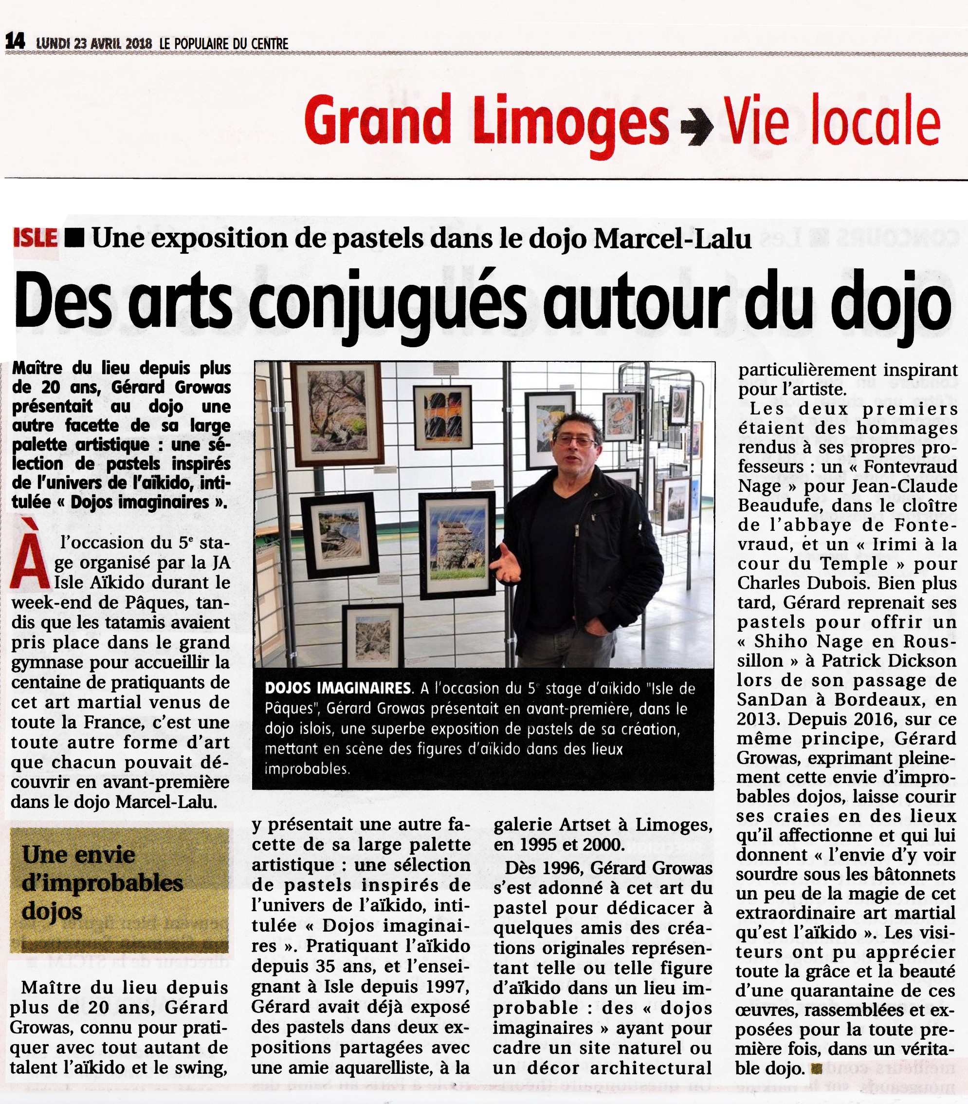 180423 L'article du Popu du lundi 23 avril 2018 Une exposition de pastels....jpg - 1,37 MB